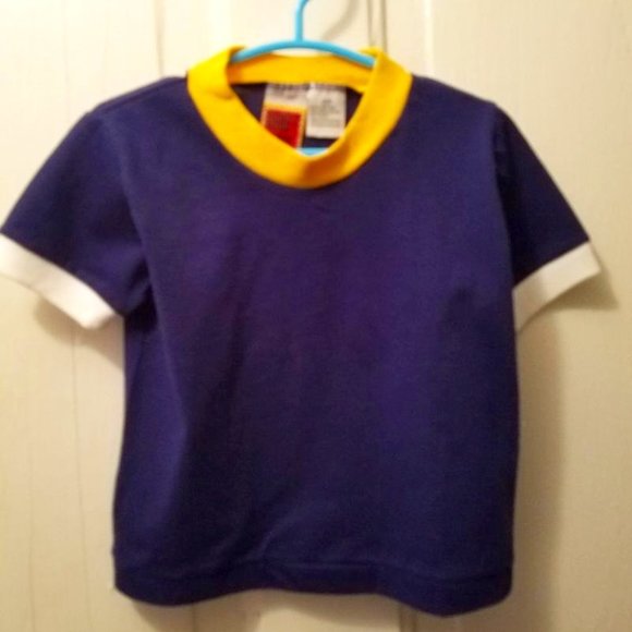NEW Buddy Boys Navy Blue Top trimmed in Yellow and White (Size: 24 Mths) - Picture 1 of 3